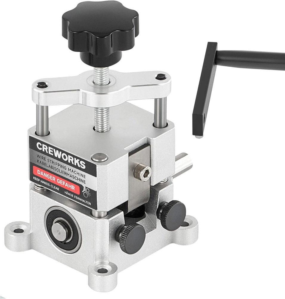 Wire Stripper Machine, 0.06"-1" Manual Wire Stripping Machine, Drill Compatible