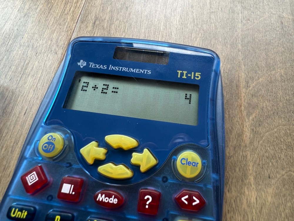 Texas Instruments TI-15 Explorer Elementary Scientific Calculator Solar Powered