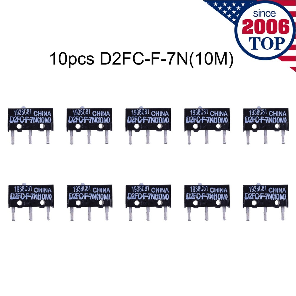 10PCS OMRON Mouse Micro Switch Microswitch D2FC-F-7N(10M) Mouse Button Fretting