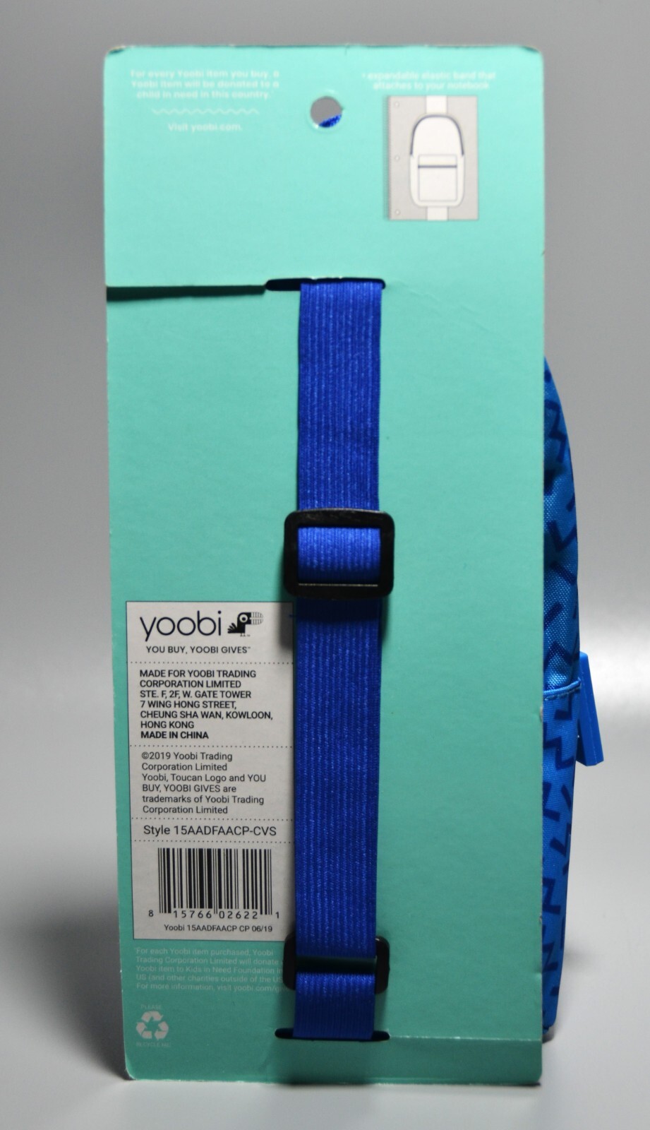 Yoobi Backpack Pencil Case Blue Abstract And 24 Pack No 2 Pencils Multicolor