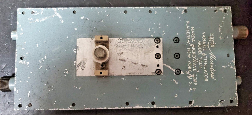 Narda 22374 Variable Attenuator N-connectors TESTED (see plots) .5-15 GHz maybe?