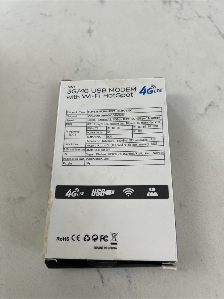 3g/4g USB Modem With WiFi Hotspot