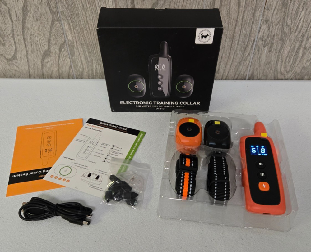 Woehraed 2PACK Dog Electric Training Collars Remote Waterproof E-Collar - Orange