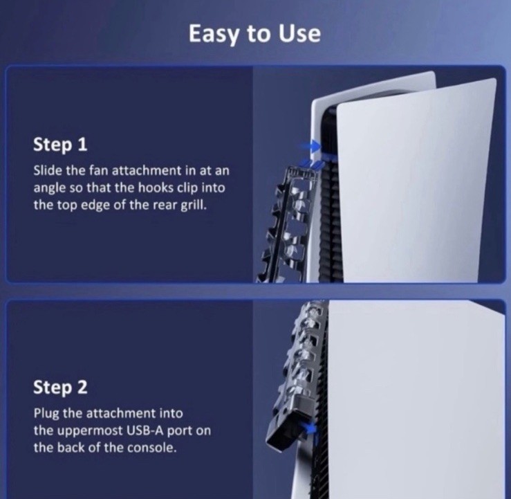 Cooling Fan For Gaming Console PS5