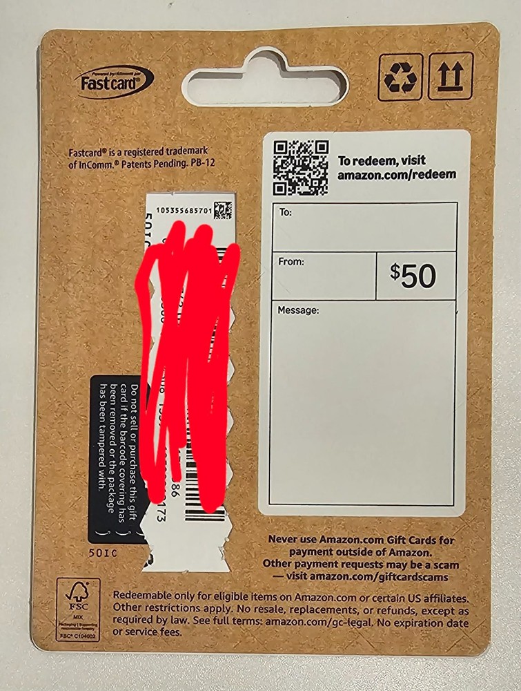 $50 Amazon Gift Card
