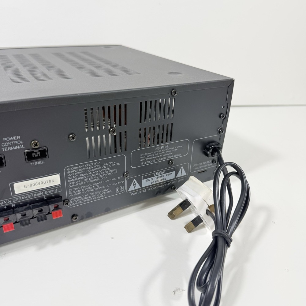 Rare Goodmans Delta 801A Amplifier W/ Equaliser Tested Working Hifi Separate