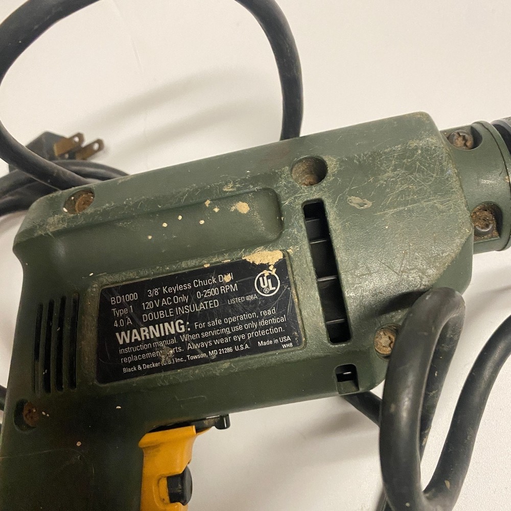 BD1000 Black & Decker Quantum 4 Amp Variable Speed Reversible 3/8 Drill