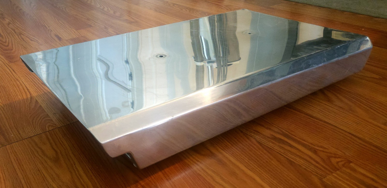 Vintage Polished Aluminum Dual Carb Drag Race Scoop Boat Hot Rod Holley 4150 NR!