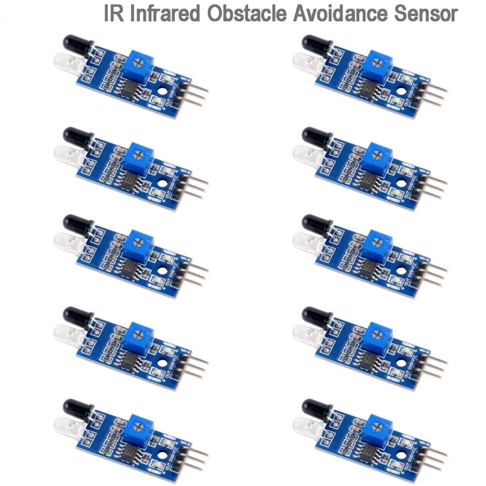 For Smart Car Robot 10pcs IR Infrared Obstacle Avoidance Sensor Module Part
