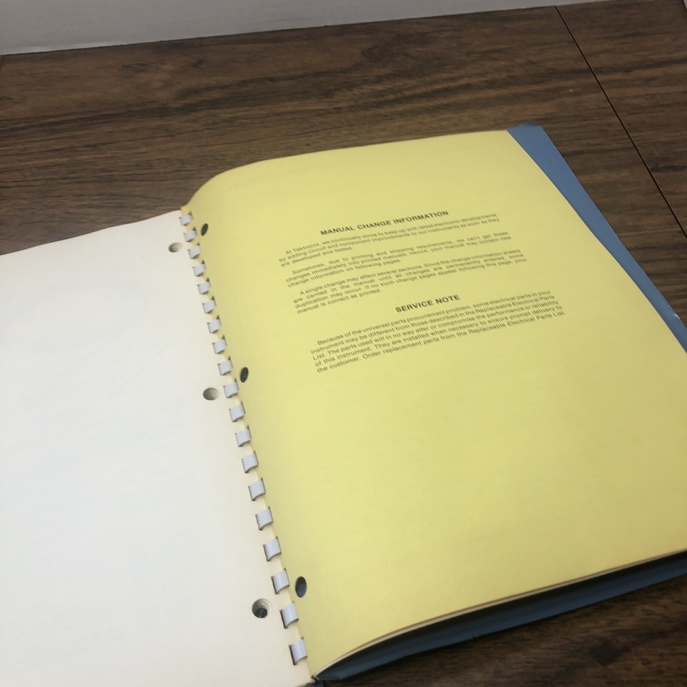 Tektronix AM503 Current Probe Amplifier Instruction Manual w/ Change Sheet