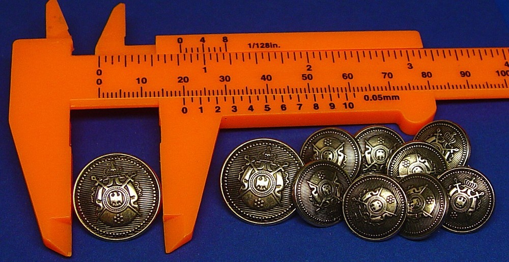GOTTSCHALKS replacement buttons 10 dark silver solid metal Good Used Condition