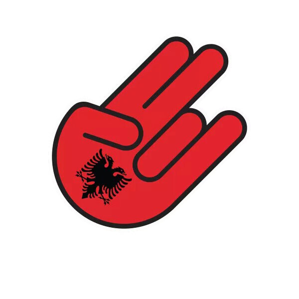 Albanian Shocker Sticker Decal