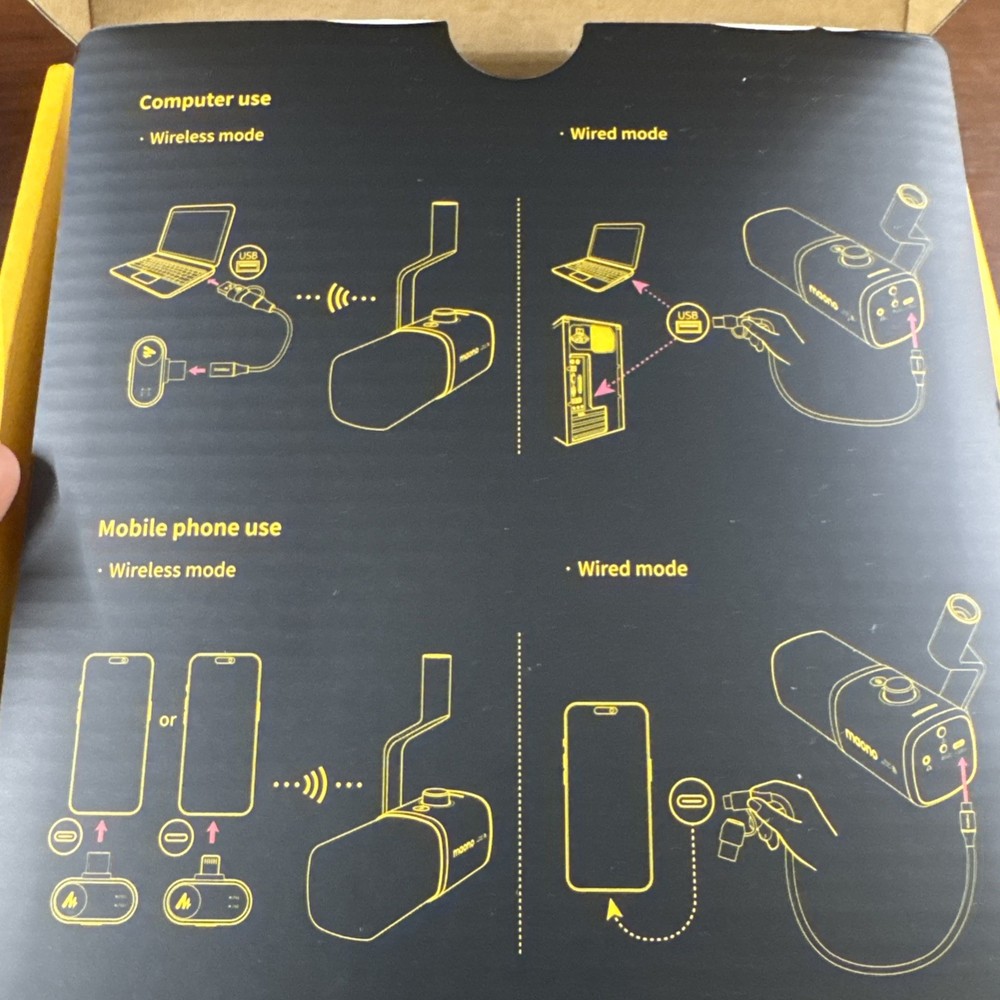 MAONO PD100W Wireless Dynamic Gaming Microphone NEW