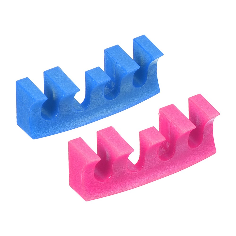 2Pcs Embedded Badminton Stringing Racquet Load Spreader Adapter, Pink/Blue