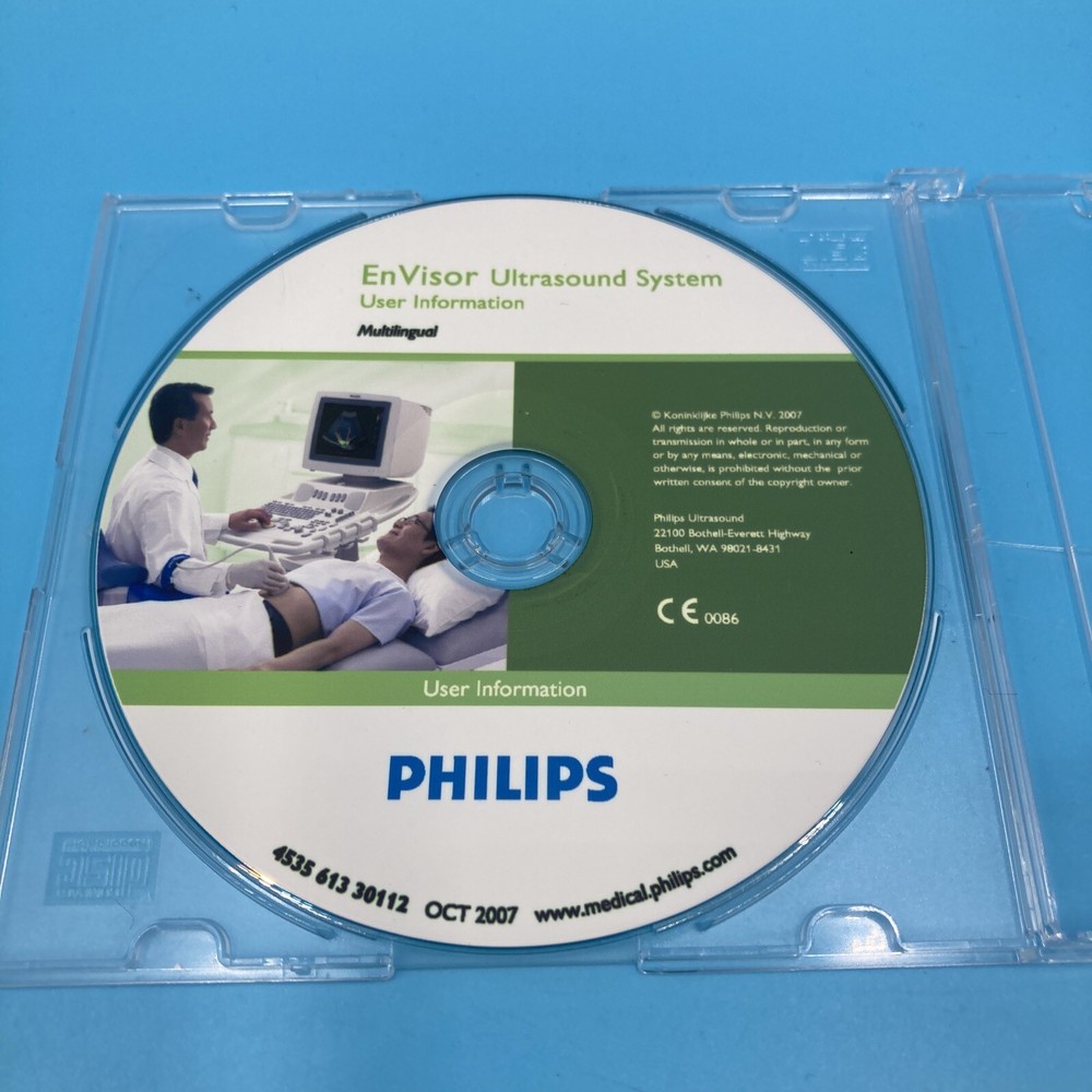 PHILIPS EN VISOR ULTRASOUND SYSTEM USER INFORMATION CD