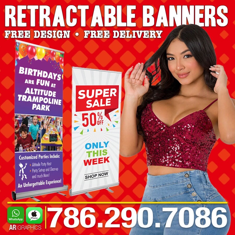 Custom Printed Affordable  Retractable Roll Up Banner Stand