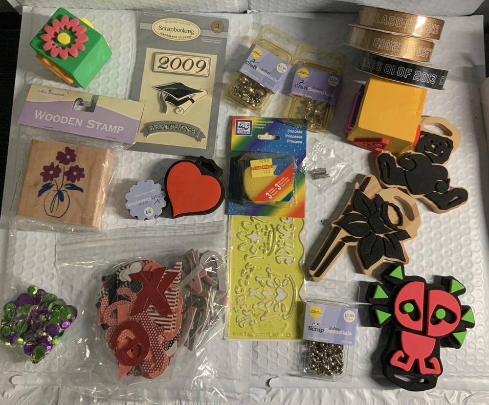 LOT OF 12 PLUS SCRAPBOOKING ITEMS!!!!
