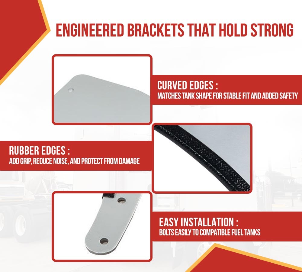 Top & Bottom Fuel Tank Step w/ Bracket Fits 23" Fuel Tank, Replaces Peterbilt...