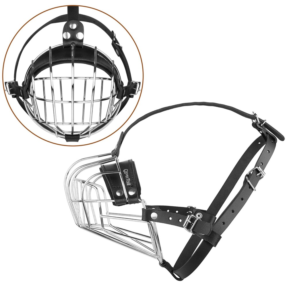 Metal Muzzle for Boxer Dog Breed – Bite Proof Boxer Muzzle for Medium and Lar...