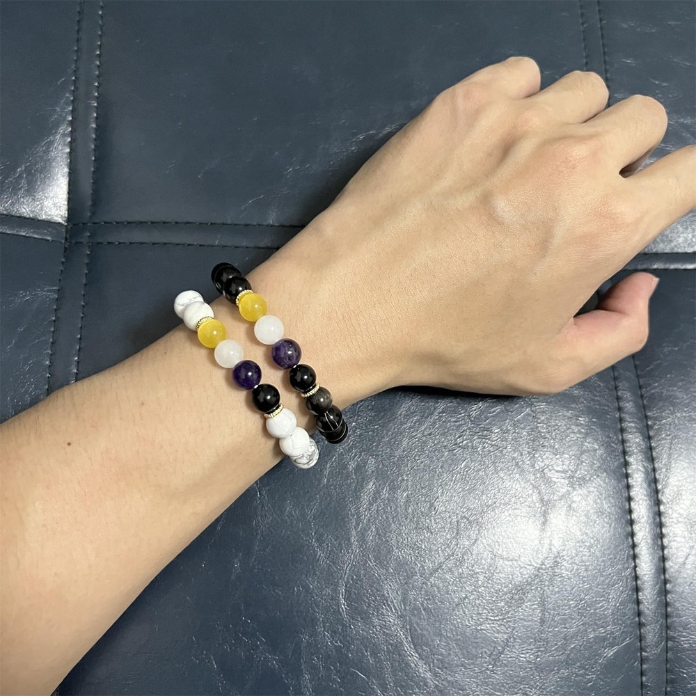 Pride Bracelets Black Nonbinary / Adjustable