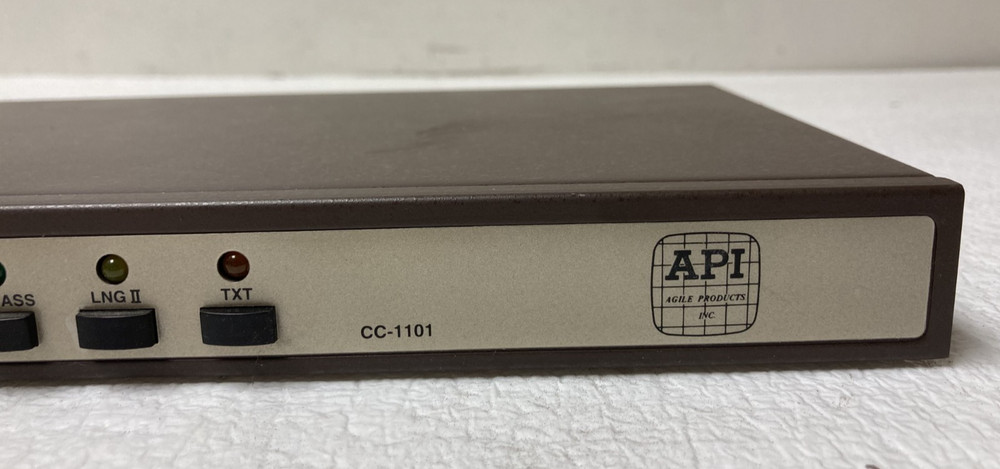 API CC-1101 Closed Caption Decoder No Power Supply