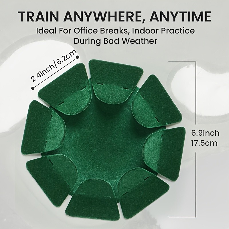 Golf Putting Practice Cup 3 Pcs,Putter Training Hole with Smooth Flocked Surface