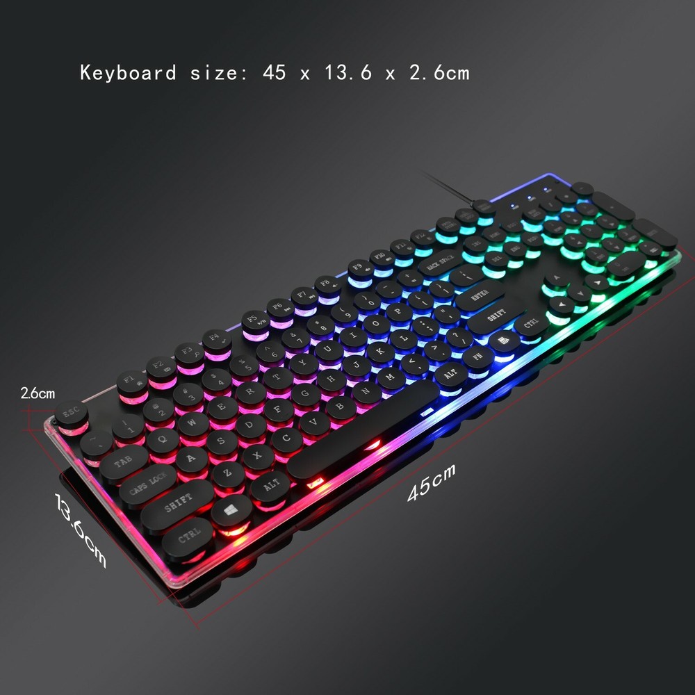 X2 Pro Computer Video Gaming PC Keyboard Game Panel Keypad LED + Color DPI Mouse