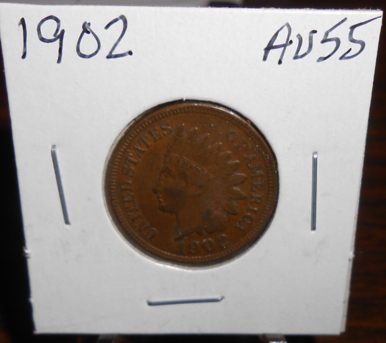 1902 INDIAN HEAD CENT - AU