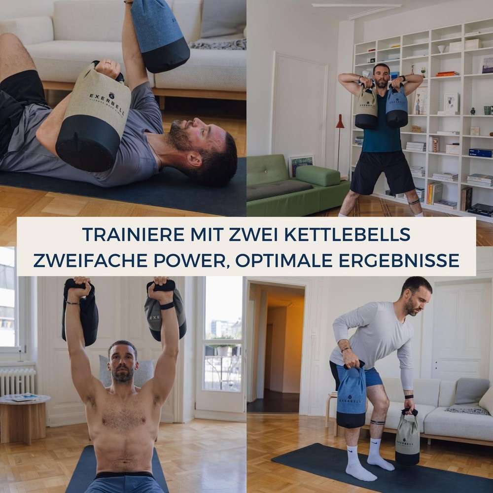 Foldable Adjustable Kettlebell 4-30lbs – Portable Water Sandbag Functional