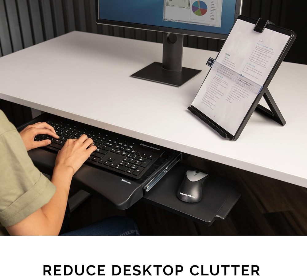 Sturdy Underdesk Keyboard Drawer with Stowable Mouse Tray - Easy Installation