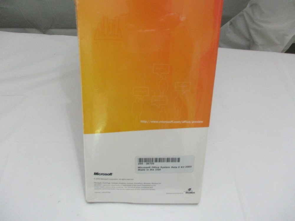 NEW SEALED Microsoft Office System Beta 2 Kit 2003 Software Kit
