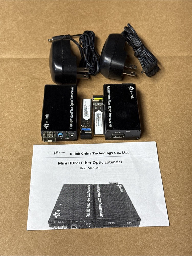 E-Link Mini HDMI Fiber Optic Extender New