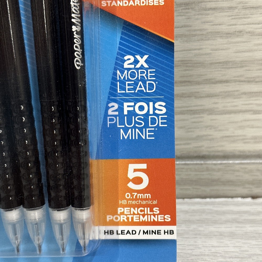 PAPER MATE Write Bros Mechanical Pencil 0.7mm Assorted Color 5PK