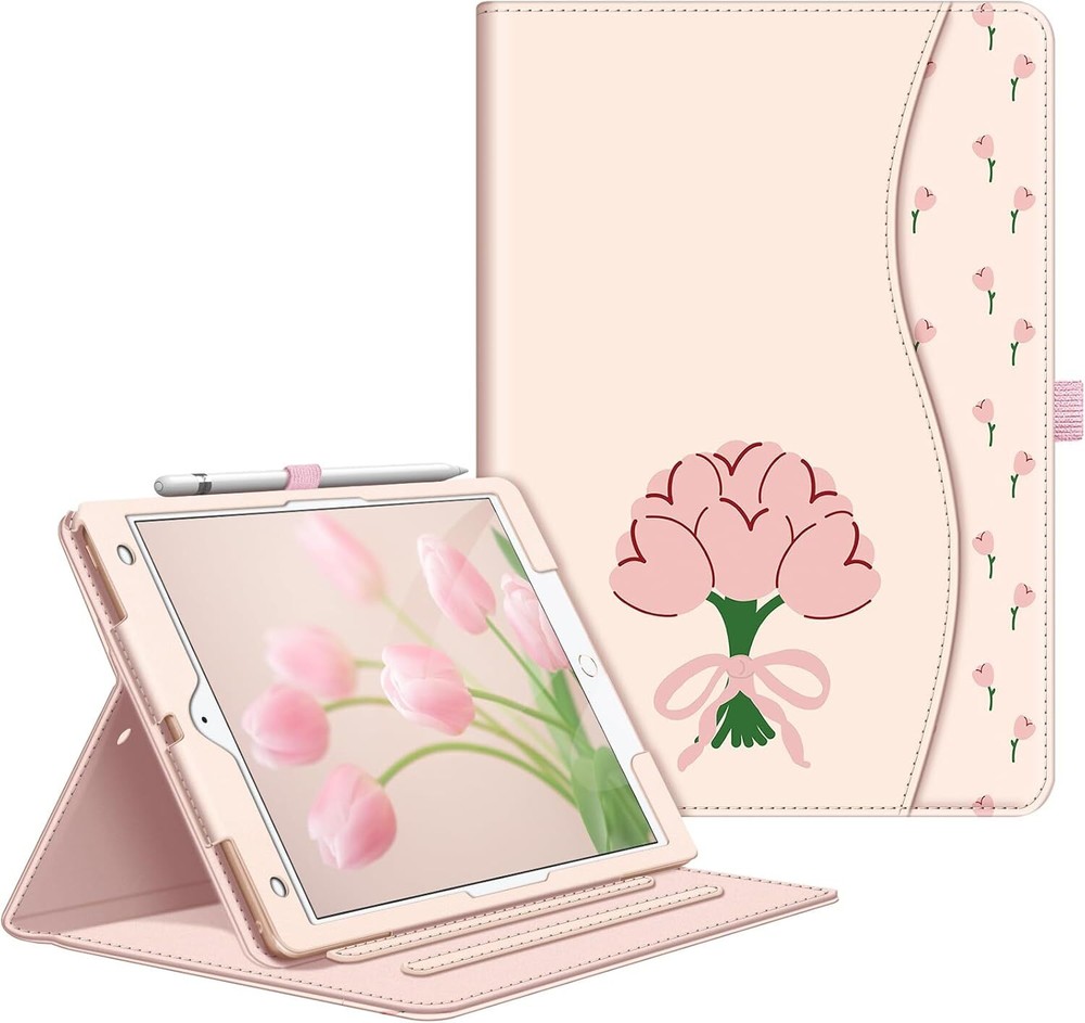 Case for iPad 9th 8th 7th Gen 10.2 inch Multi-Angle Stand Cover Auto Sleep/Wake