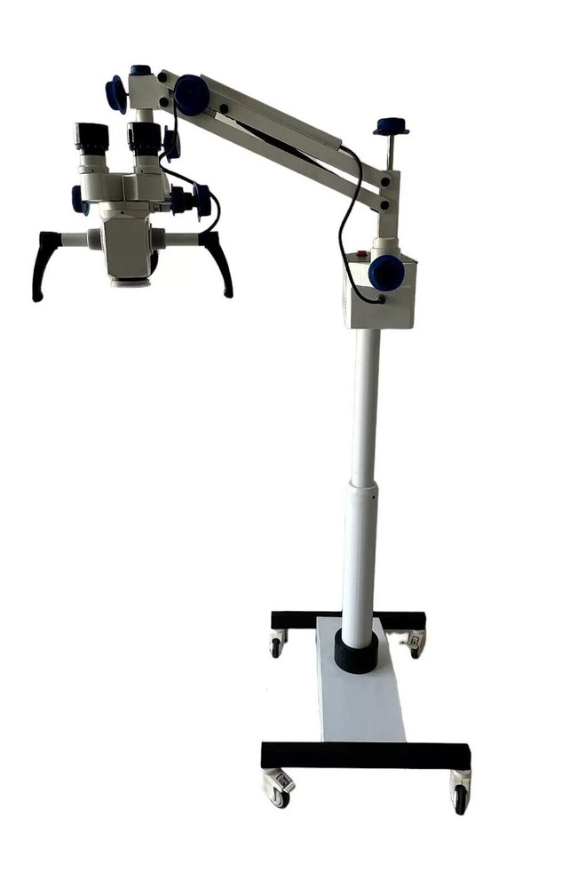 Surgical ENT Microscope with 3 step Magnifications - White Colour