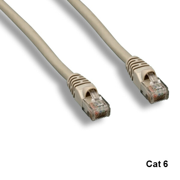 Kentek Gray 14ft UTP Cat6 Cable 24AWG RJ45 Pure Copper Router Ethernet Network