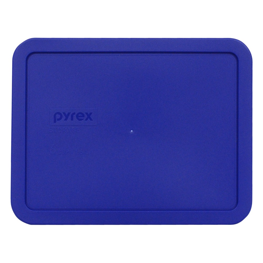 Pyrex 7211-PC Rectangular Blue 6 Cup  Plastic Storage Lid Cover for Glass Dish