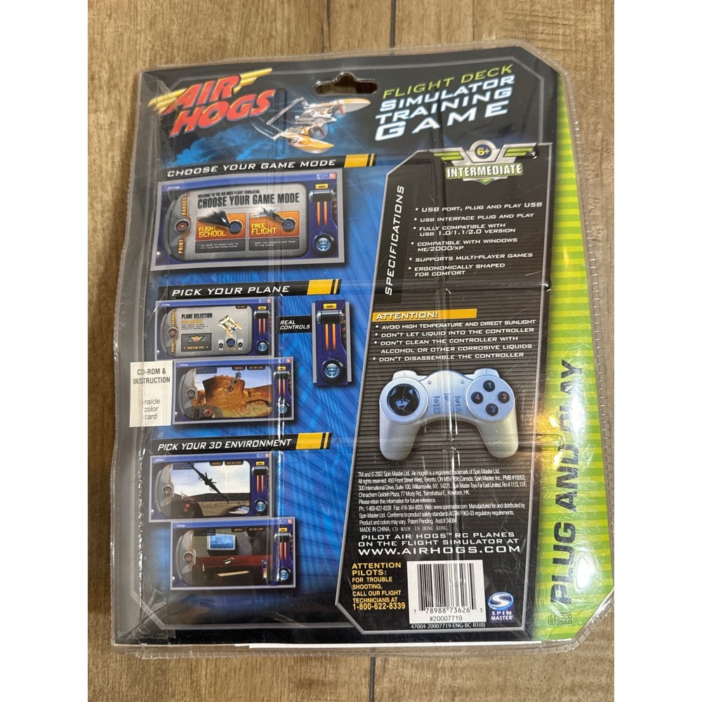 Air Hogs Flight Deck Simulator Training Game PC USB Controller Intermediate