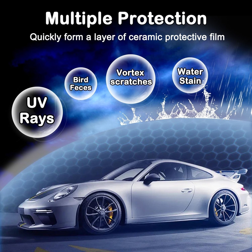 Quick Effect Coating Agent, Ceramic Coating Spray for Car Wax Polish Paint Sc...