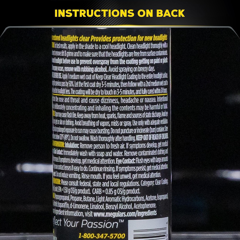 Meguiar's Keep Clear Headlight Coating, 1 Count (Pack of 1),