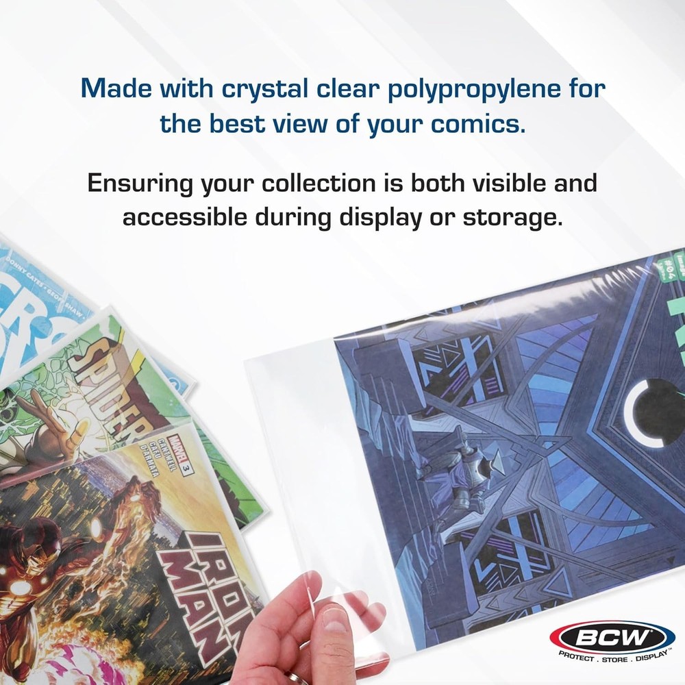 Resealable Silver Age Comic Bags - 100 Count for Impeccable Protection