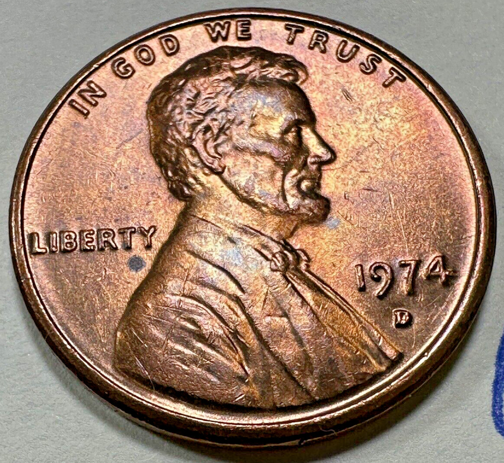 1974 D Lincoln Memorial Cent 95% Copper 5668N