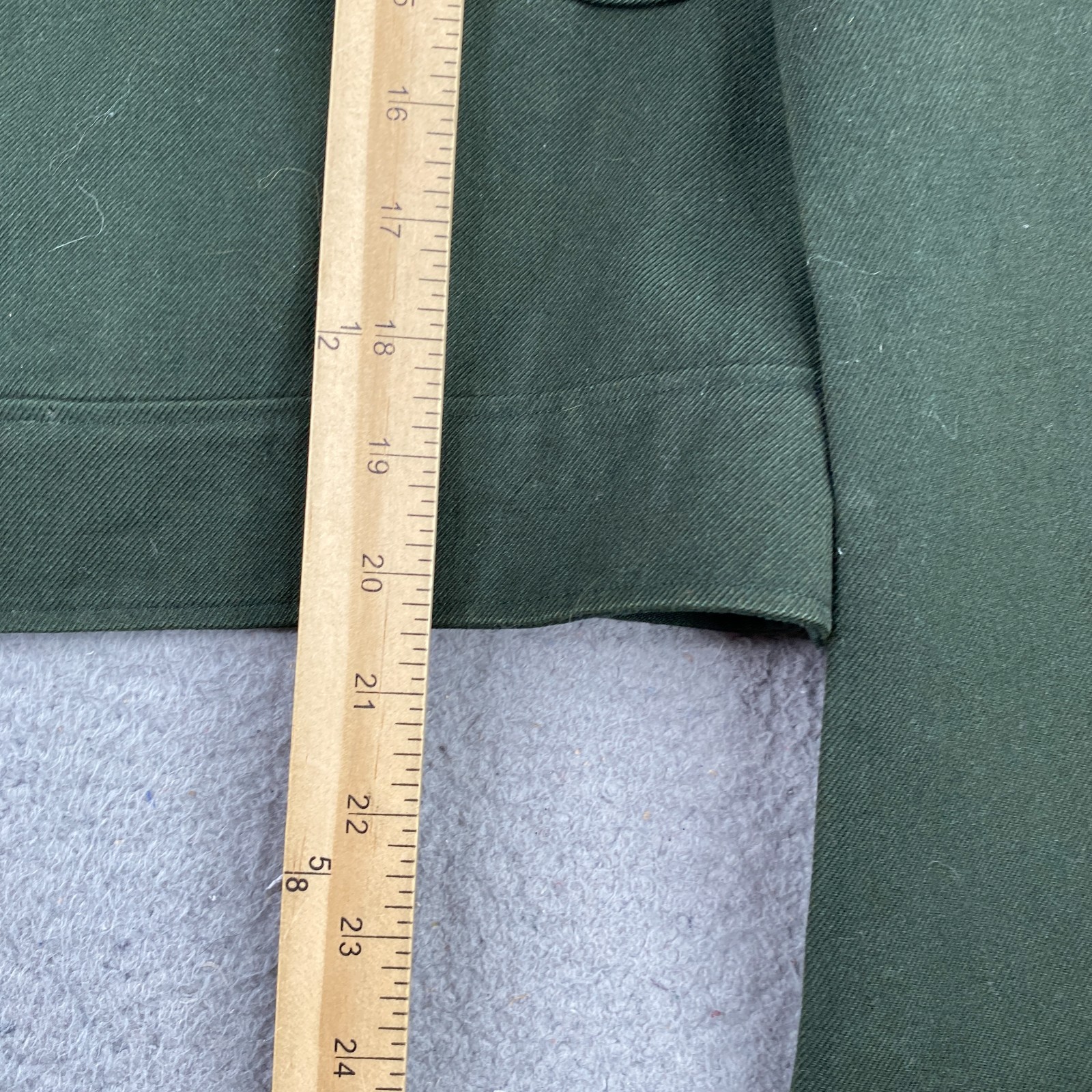 Vintage US Army Ike Jacket Mens 40R Green Wool Military Korean War 1950