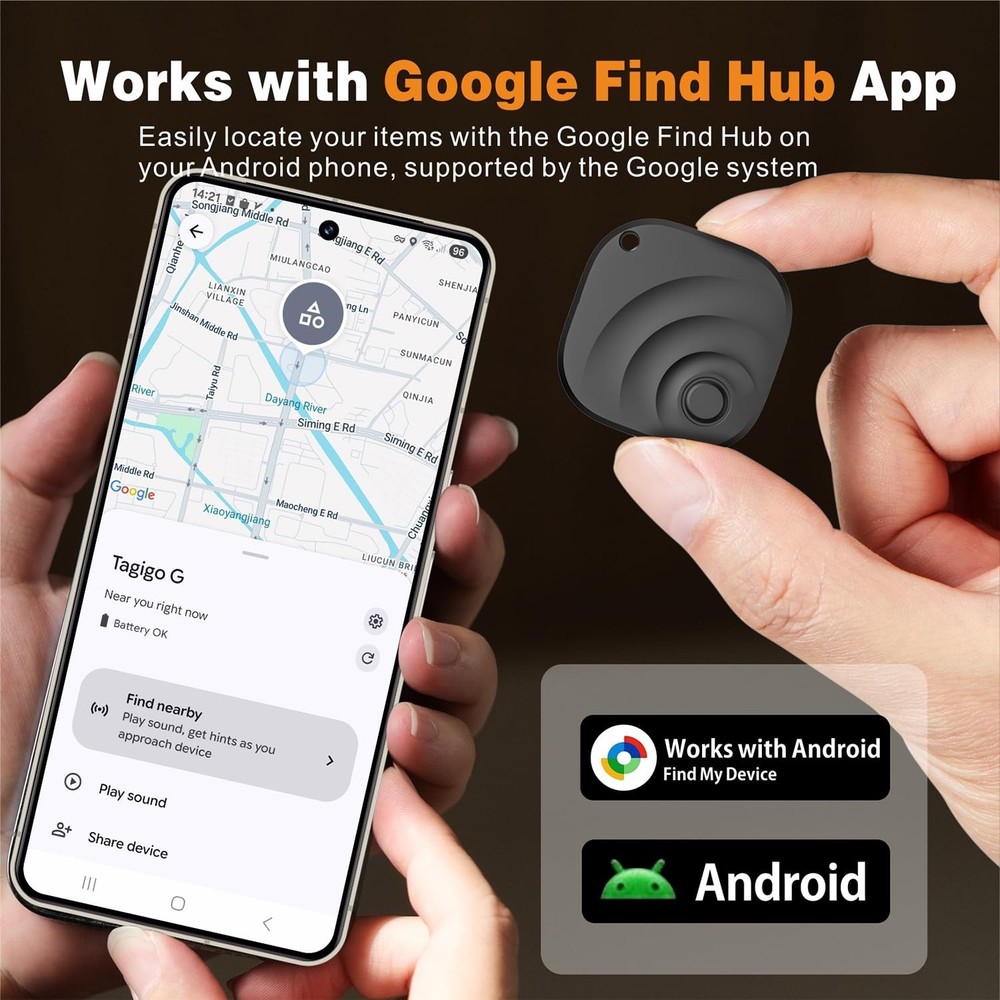 2026 Upgraded Android Tracker Tags-4 Pack, Tracking Device for Android Phones...