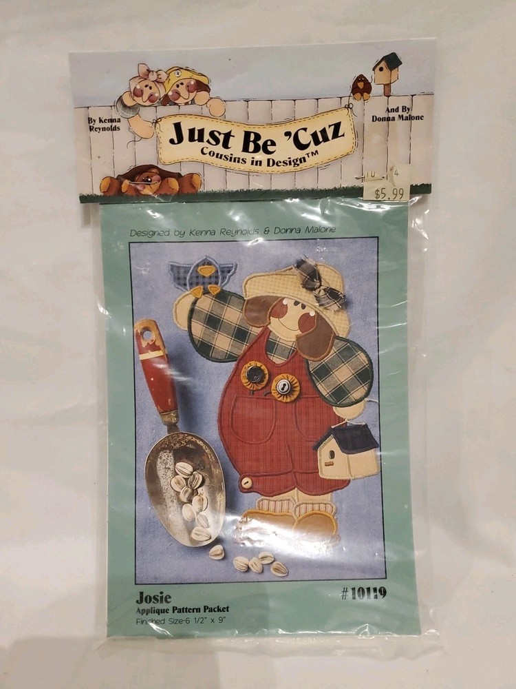 ~Just Be 'Cuz Applique Pattern #10119~Kenna Reynolds