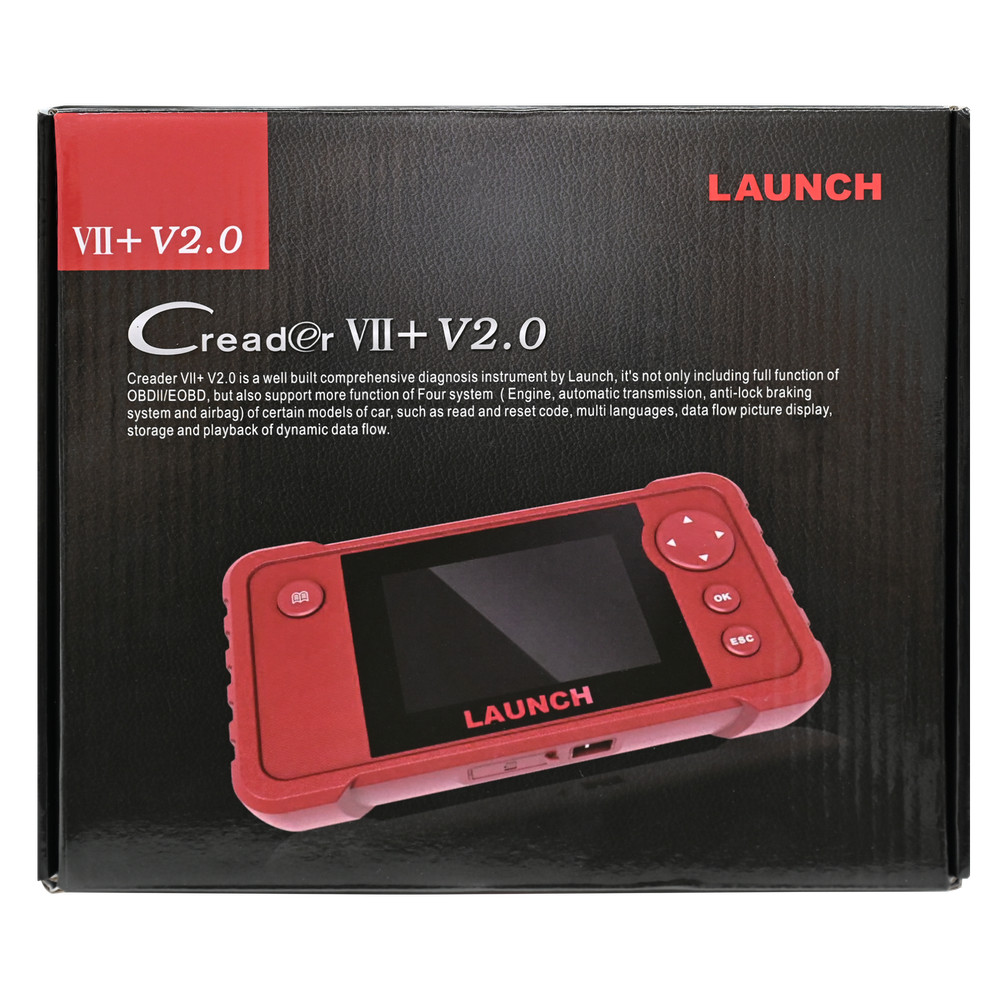 2025 LAUNCH Creader VII+ V2.0 OBD2 Diagnostic Scanner ABS SRS Fault Code Reader