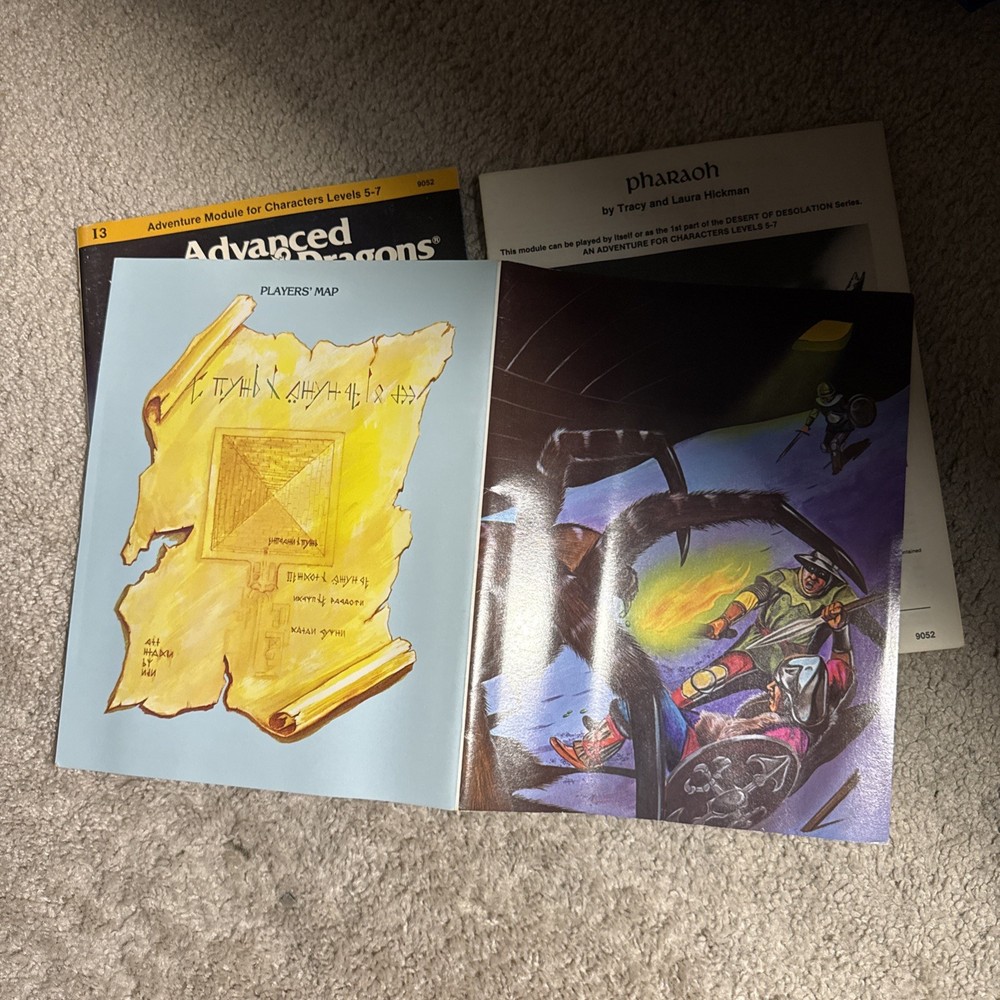 ADVANCED DUNGEONS & DRAGONS Pharaoh 1982 TSR 9052 Module I3