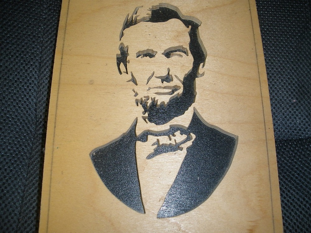 WOOD SCROLL ABRAHAM LINCOLN (GS11)