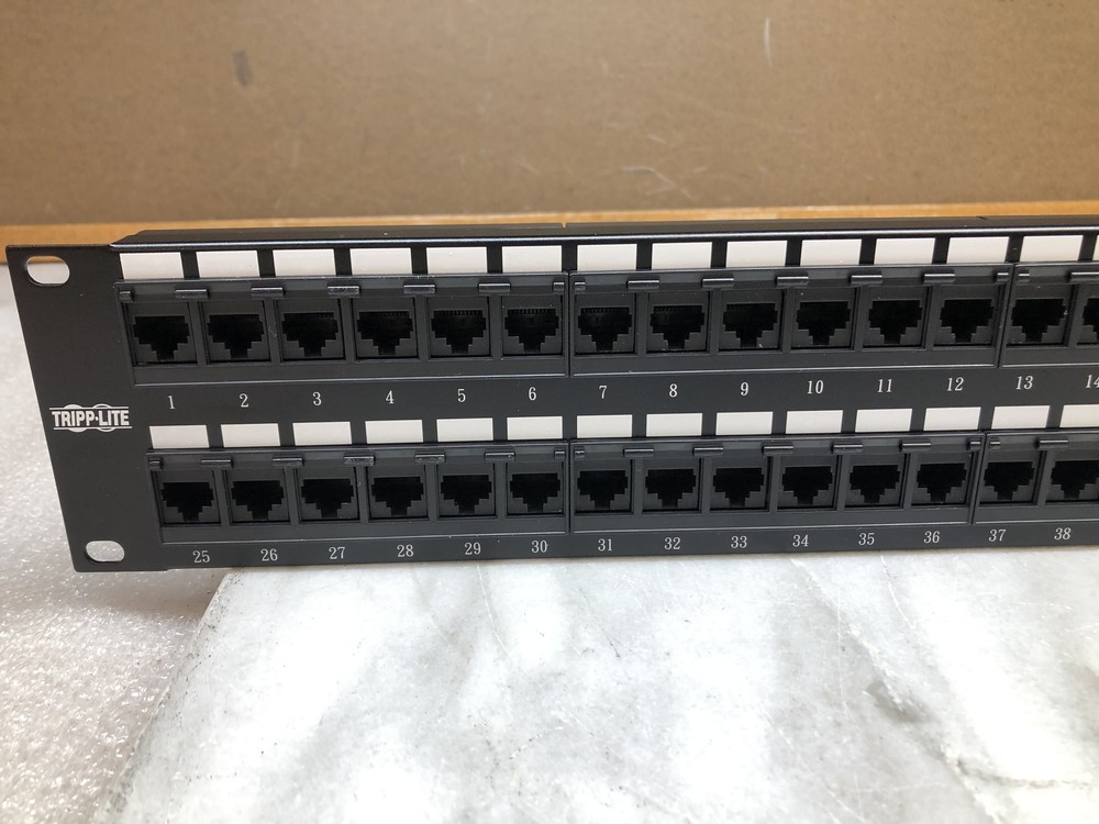 Tripp Lite Model:N052-048 Cat5e Patch Panel 568B-48 Ports OPEN BOX