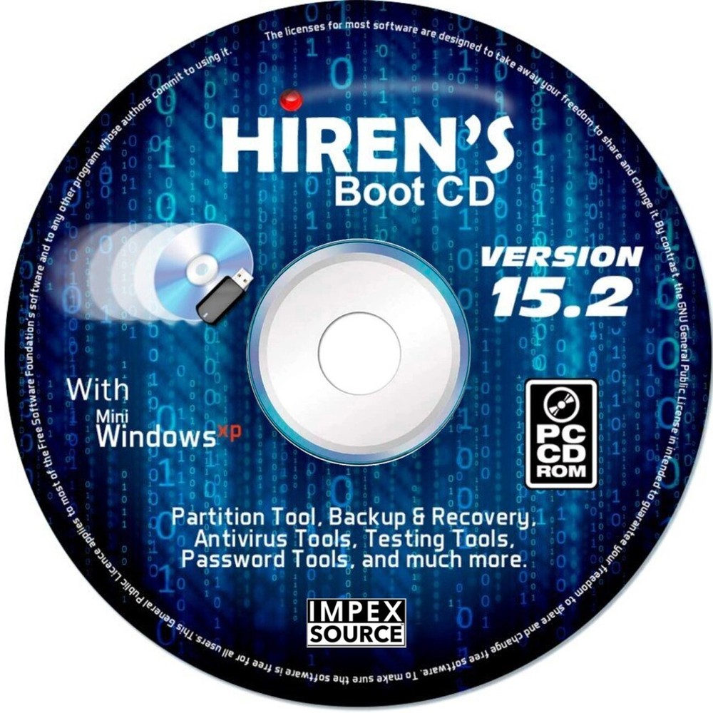 Hiren's Boot CD 2 DVD Set PC Tech Utility Toolkit For PC Diagnostics Repair MORE